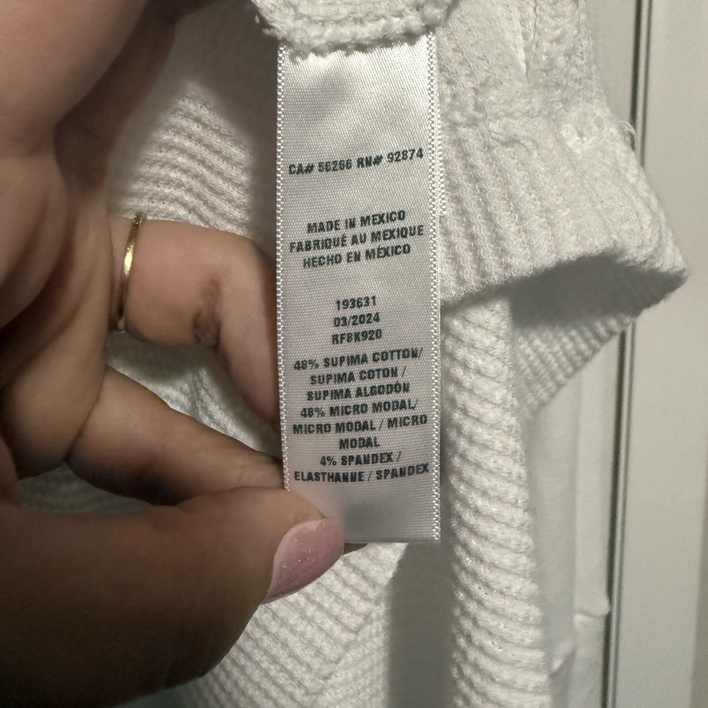 Splendid White Open-Front Sweater - Picture 9 of 9